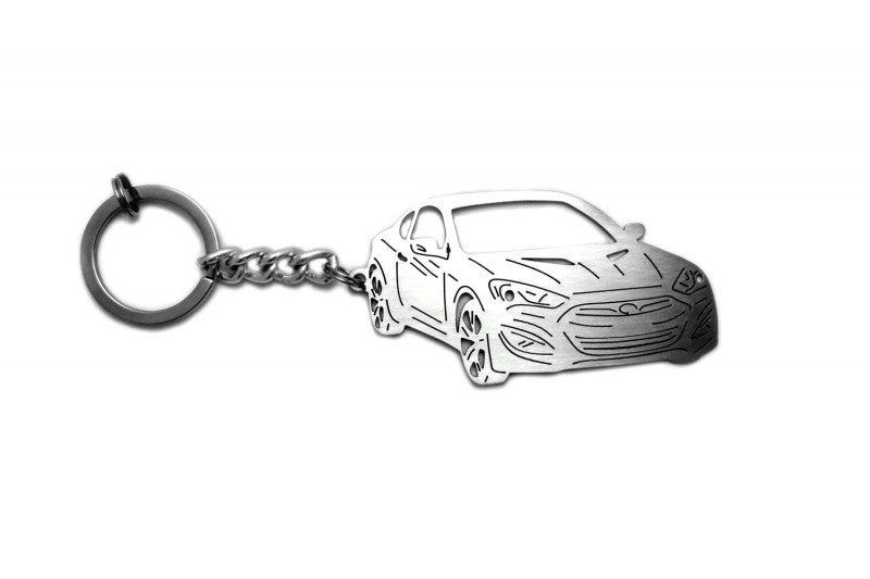 Car Keychain for Hyundai Genesis Coupe (type 3D) - decoinfabric