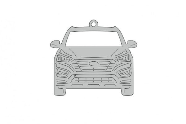 Car Keychain for Hyundai SantaFe III (type FRONT) - decoinfabric