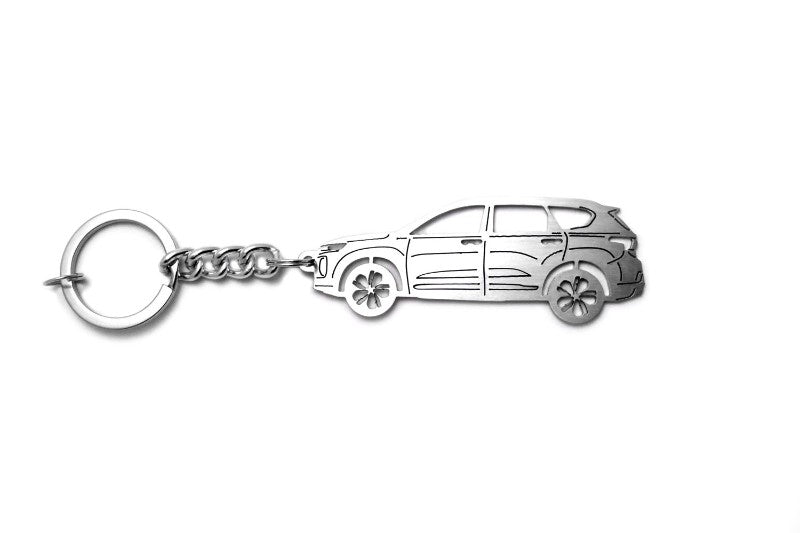 Car Keychain for Hyundai SantaFe IV (type STEEL) - decoinfabric