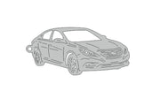 Car Keychain for Hyundai Sonata VI YF (type 3D) Keychains opdesign