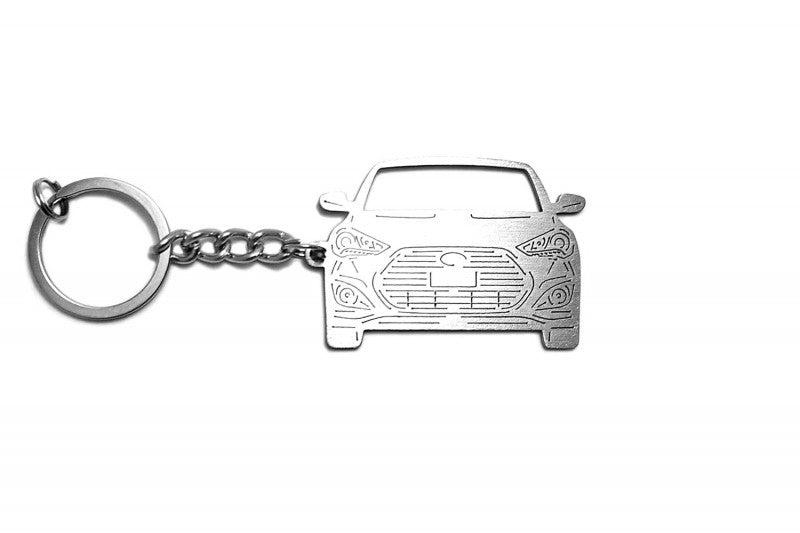 Car Keychain for Hyundai Veloster I (type FRONT) - decoinfabric