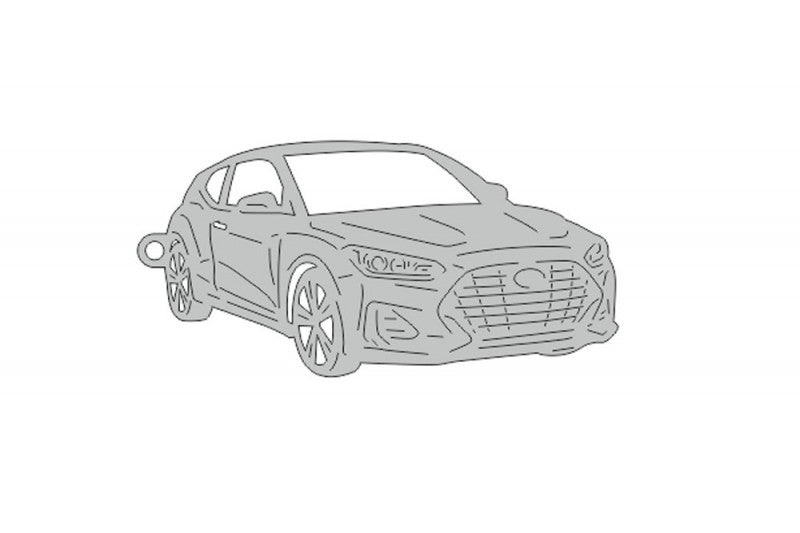 Car Keychain for Hyundai Veloster II (type 3D) Keychains opdesign