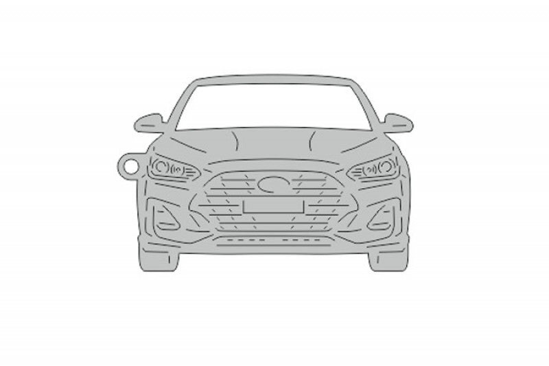 Car Keychain for Hyundai Veloster II (type FRONT) Keychains opdesign