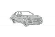 Car Keychain for Infiniti Q70 2013+ (type 3D) Keychains opdesign