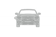 Car Keychain for Infiniti QX30 2016+ (type FRONT) Keychains opdesign