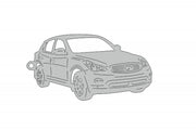 Car Keychain for Infiniti QX50 I (type 3D) Keychains opdesign