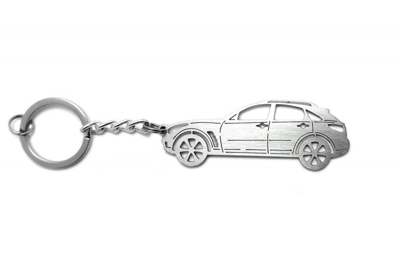 Car Keychain for Infiniti QX70 (type STEEL)