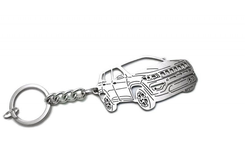 Car Keychain for Jeep Compass II (type 3D) - decoinfabric