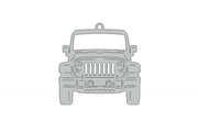Car Keychain for Jeep Wrangler JK (type FRONT) Keychains opdesign