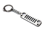 Car Keychain for Jeep Wrangler JK (type GRILL) Keychains opdesign