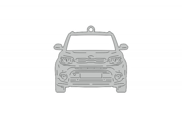 Car Keychain for Kia Soul II (type FRONT) - decoinfabric