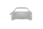 Car Keychain for Koenigsegg Gemera (type FRONT) Keychains opdesign