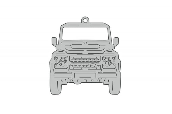 Car Keychain for Land Rover Defender I (type FRONT) - decoinfabric