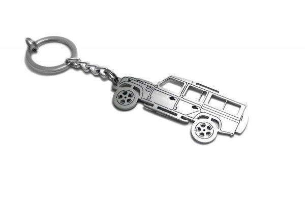 Car Keychain for Land Rover Defender I (type STEEL) - decoinfabric