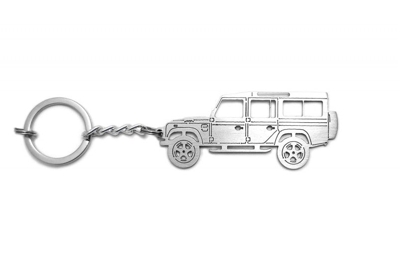 Car Keychain for Land Rover Defender I (type STEEL) - decoinfabric