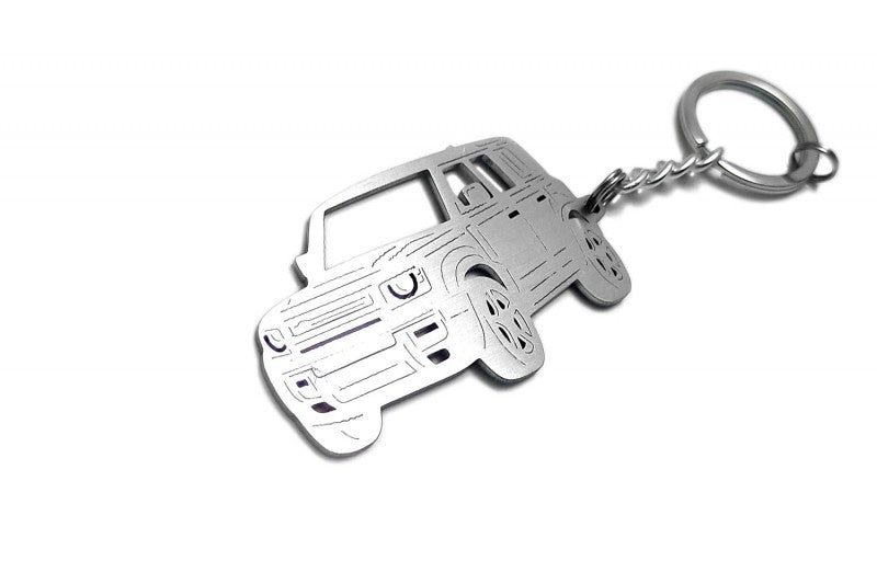 Car Keychain for Land Rover Defender II 5D (type 3D) - decoinfabric