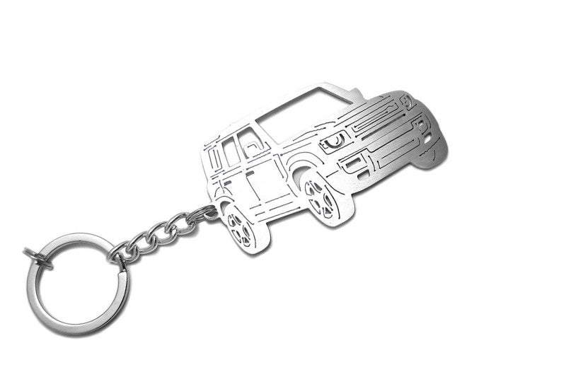 Car Keychain for Land Rover Defender II 5D (type 3D) - decoinfabric