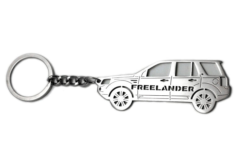 Car Keychain for Land Rover Freelander II (type STEEL) - decoinfabric