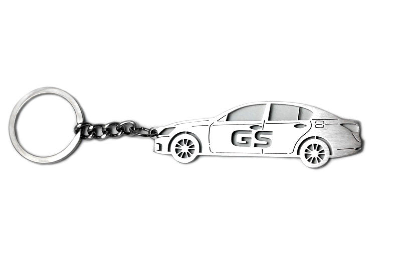 Car Keychain for Lexus GS IV (type STEEL) - decoinfabric