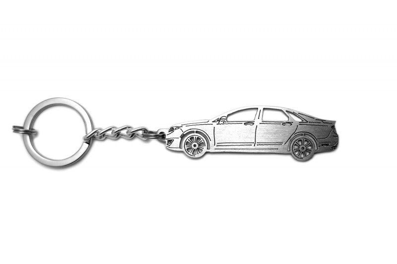 Car Keychain for Lincoln MKZ II (type STEEL) - decoinfabric