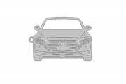Car Keychain for Mazda 3 IV (type FRONT) Keychains opdesign
