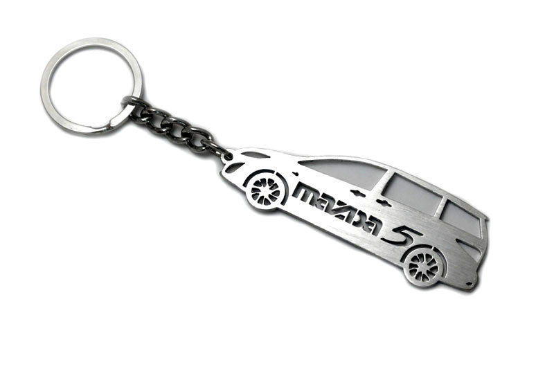 Car Keychain for Mazda 5 II (type STEEL) - decoinfabric