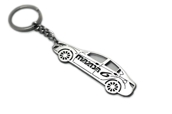 Car Keychain for Mazda 6 II 4D (type STEEL) - decoinfabric