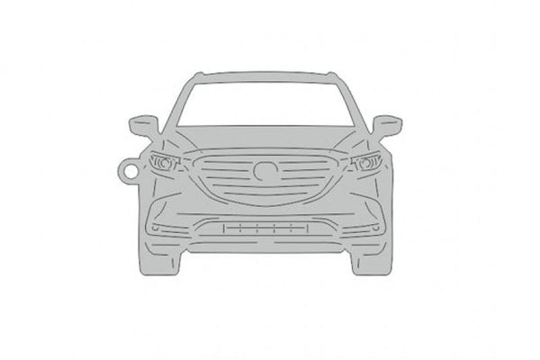 Car Keychain for Mazda CX-9 II (type FRONT) - decoinfabric