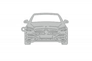 Car Keychain for Mercedes C-Class W206 (type FRONT) Keychains opdesign