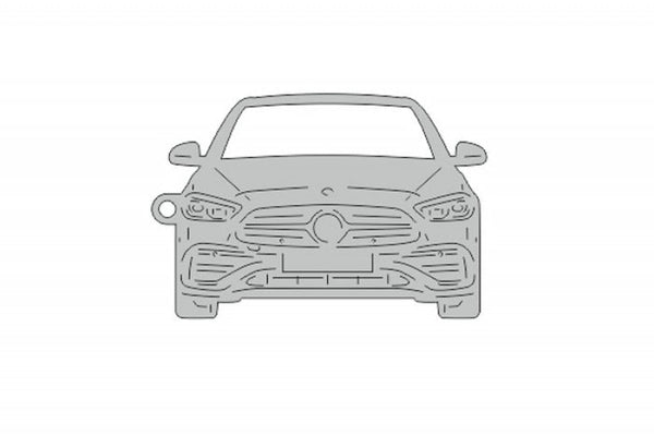 Car Keychain for Mercedes C-Class W206 (type FRONT) - decoinfabric