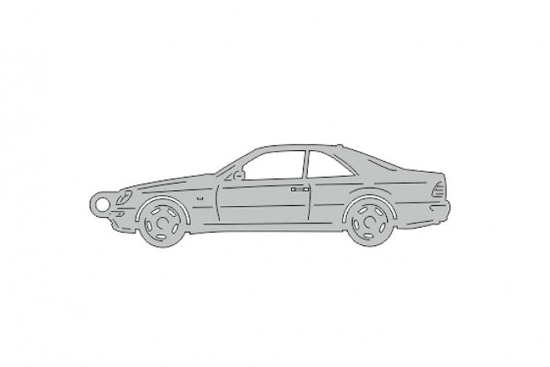 Car Keychain for Mercedes CL-Class C140 (type STEEL) Keychains opdesign