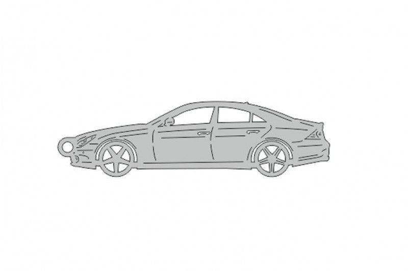 Car Keychain for Mercedes CLA-Class I (C219) (type STEEL) Keychains opdesign