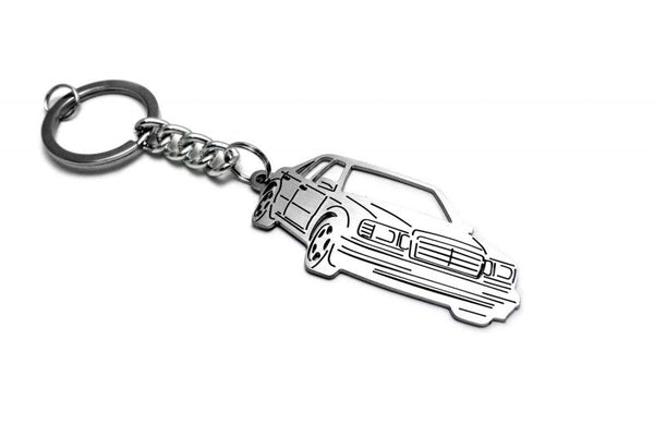 Car Keychain for Mercedes E-Class W124 (type 3D) - decoinfabric