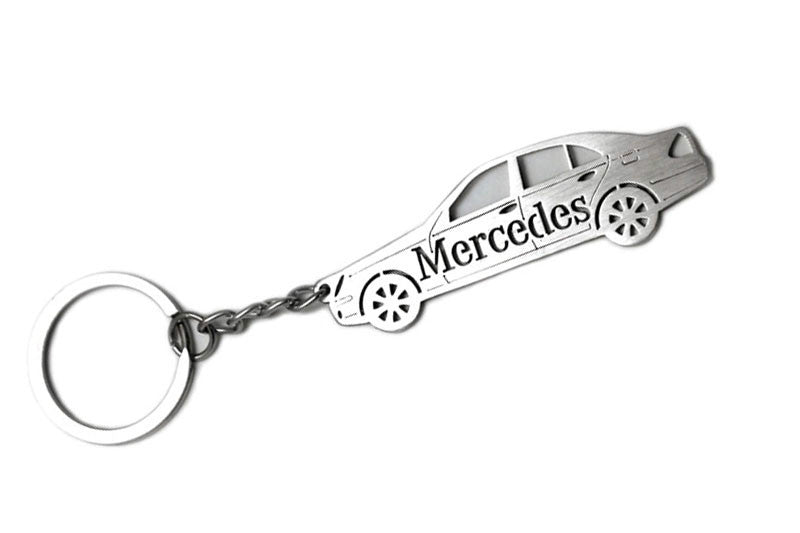 Car Keychain for Mercedes E-Class W211 (type STEEL) - decoinfabric