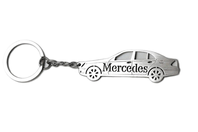 Car Keychain for Mercedes E-Class W211 (type STEEL) - decoinfabric