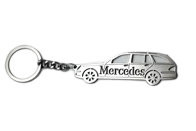 Car Keychain for Mercedes E-Class W211 Universal (type STEEL) - decoinfabric