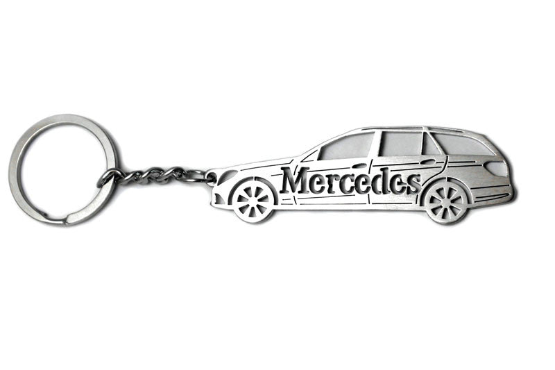 Car Keychain for Mercedes E-Class W212 Universal (type STEEL) - decoinfabric
