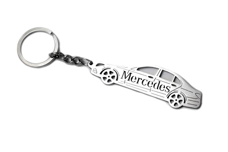 Car Keychain for Mercedes E-Class W213 (type STEEL) - decoinfabric