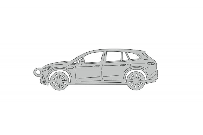 Car Keychain for Mercedes EQS SUV (type STEEL) Keychains opdesign