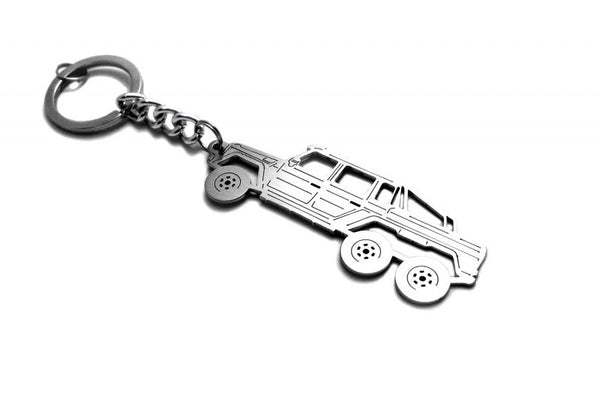 Car Keychain for Mercedes G-Class W463 6x6 (type STEEL)