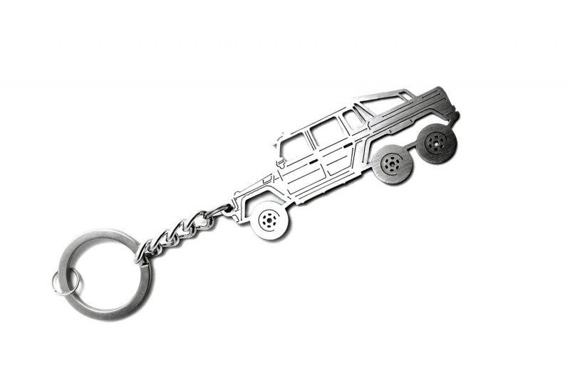 Car Keychain for Mercedes G-Class W463 6x6 (type STEEL) - decoinfabric