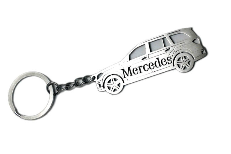 Car Keychain for Mercedes GL-Class X164 2012+ (type STEEL) - decoinfabric