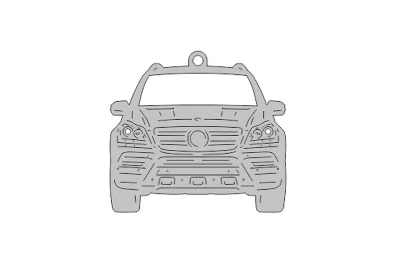 Car Keychain for Mercedes GL-Class X164 (type FRONT) Keychains opdesign