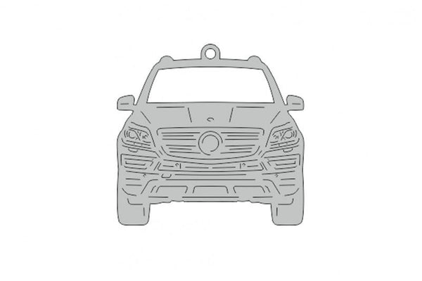 Car Keychain for Mercedes GL-Class X166 (type FRONT) - decoinfabric
