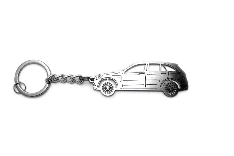 Car Keychain for Mercedes GLC-Class X253 (type STEEL) - decoinfabric
