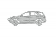 Car Keychain for Mercedes GLE I (type STEEL) Keychains opdesign