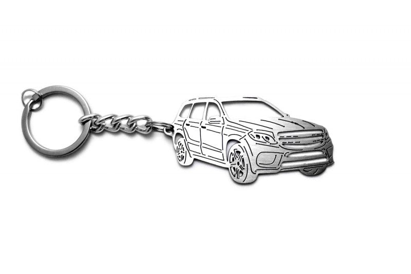 Car Keychain for Mercedes GLS-Class I (type 3D) - decoinfabric
