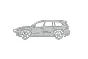 Car Keychain for Mercedes GLS-Class II (type STEEL) Keychains opdesign
