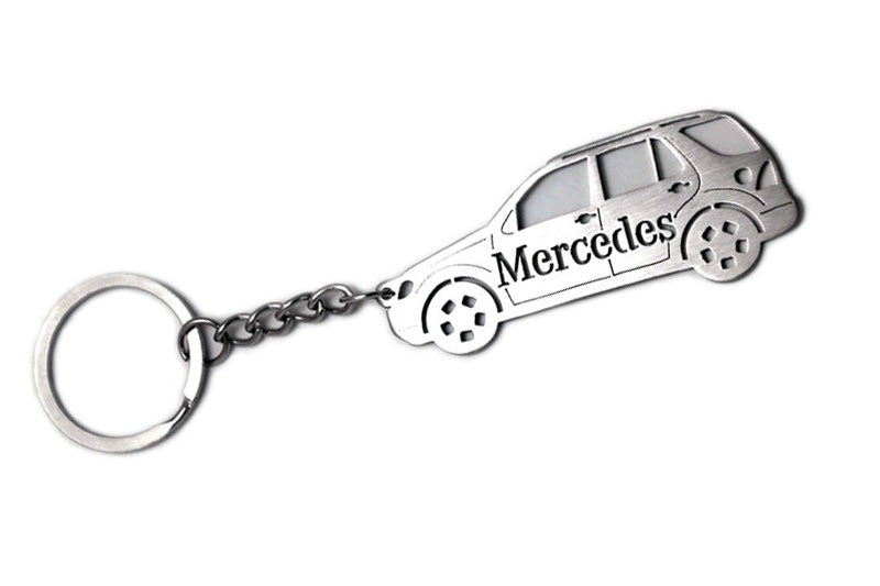 Car Keychain for Mercedes ML-Class W163 (type STEEL) - decoinfabric