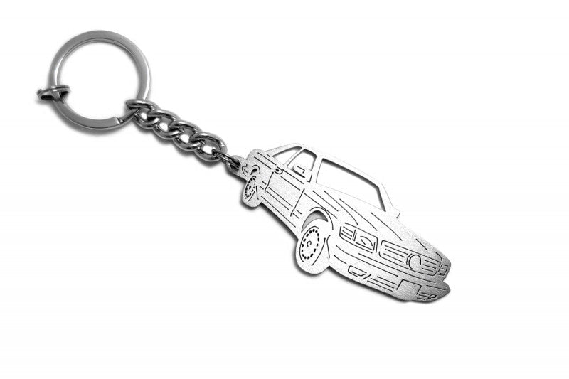 Car Keychain for Mercedes S-Class C126 Coupe (type 3D) - decoinfabric